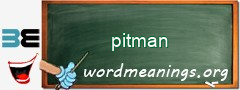 WordMeaning blackboard for pitman